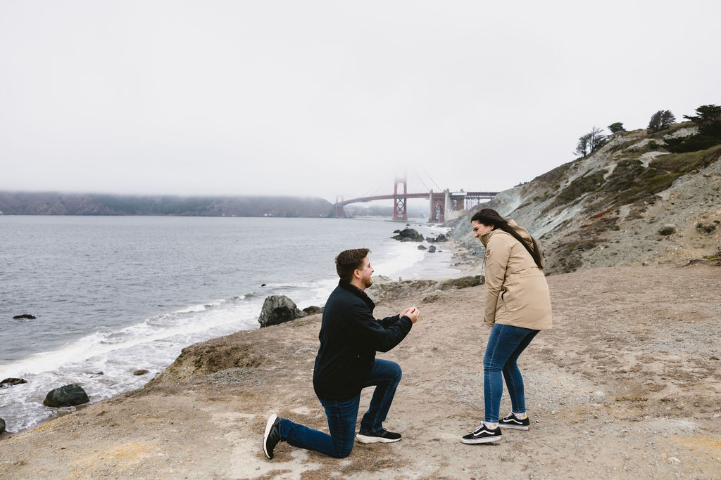 Surprise proposal after planning for engagement