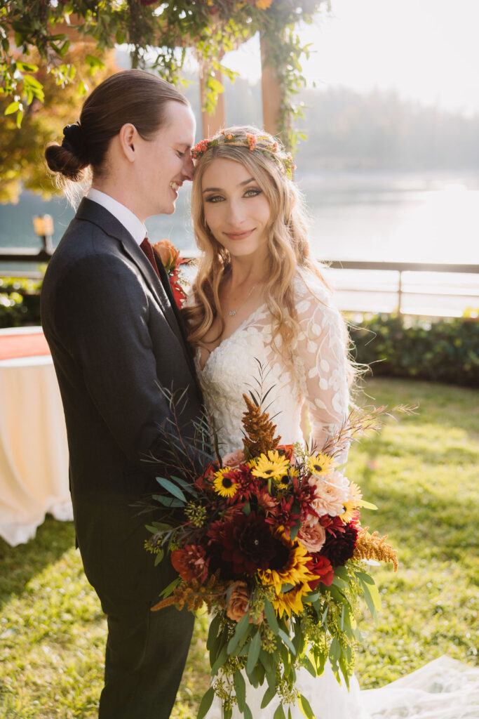 Bride and groom portrait - average costs for wedding photographer in Fresno California