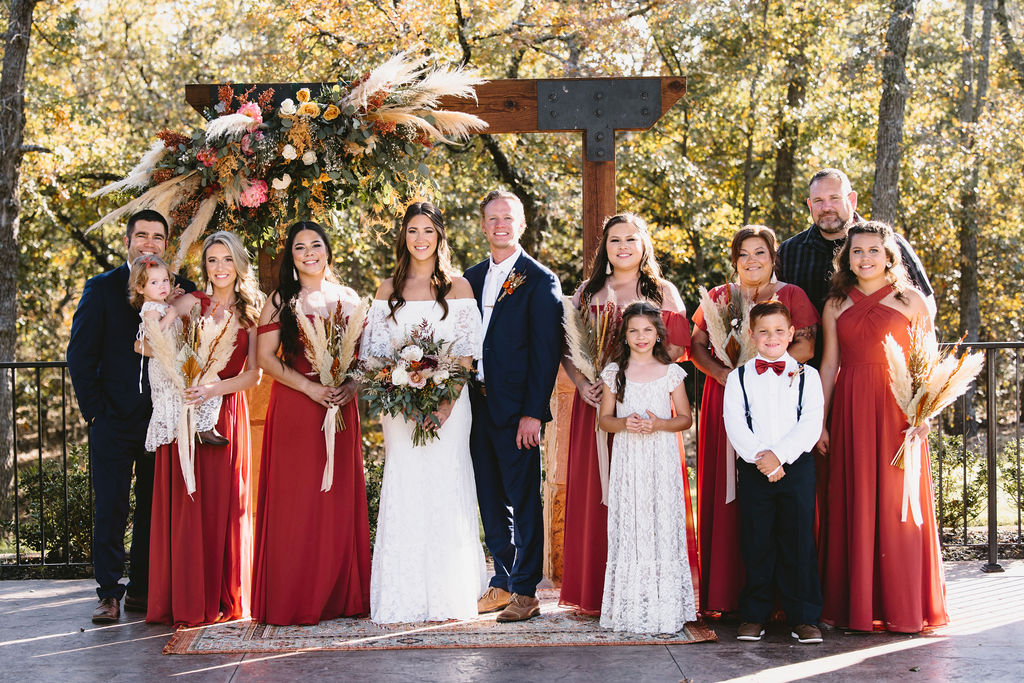 Family wedding photos in California