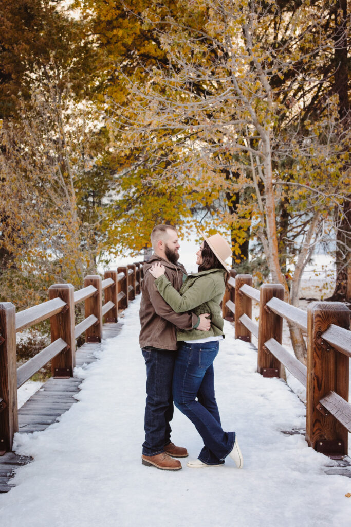 Couple posing for engagement photos in Yosemite National Park - 5 Tips For Engagement Photos