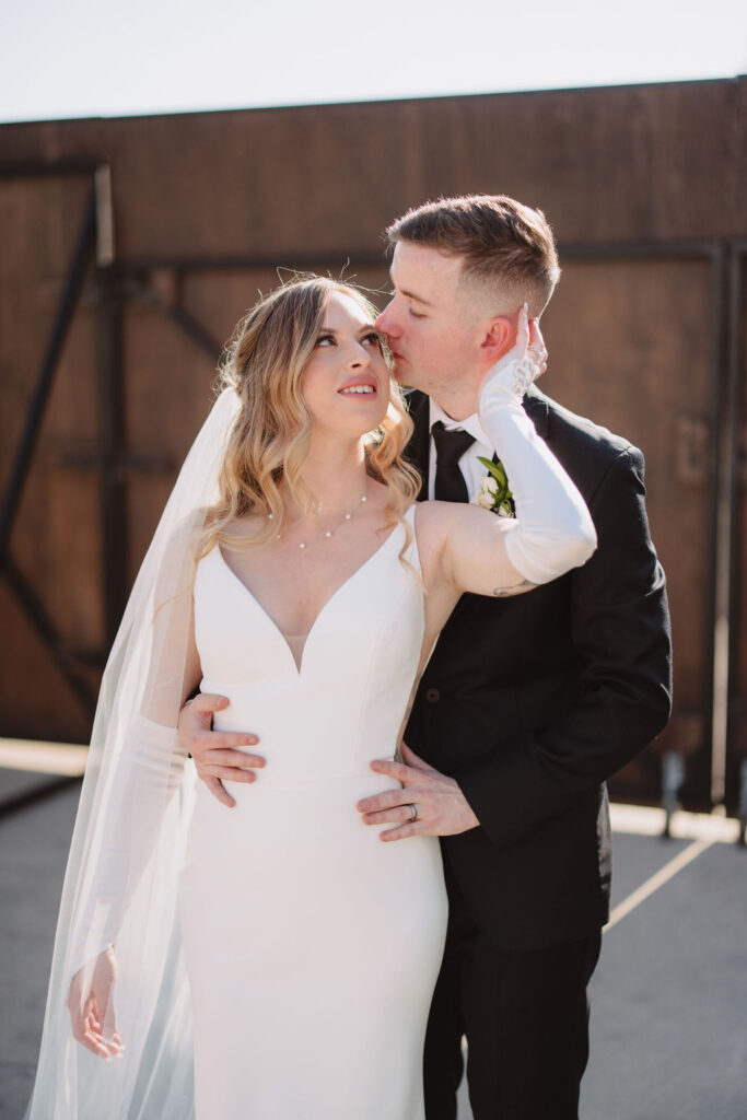Bride and groom portraits from 137 Events wedding in Exeter, CA captured by Alyssa Michele - Fresno California wedding photographer