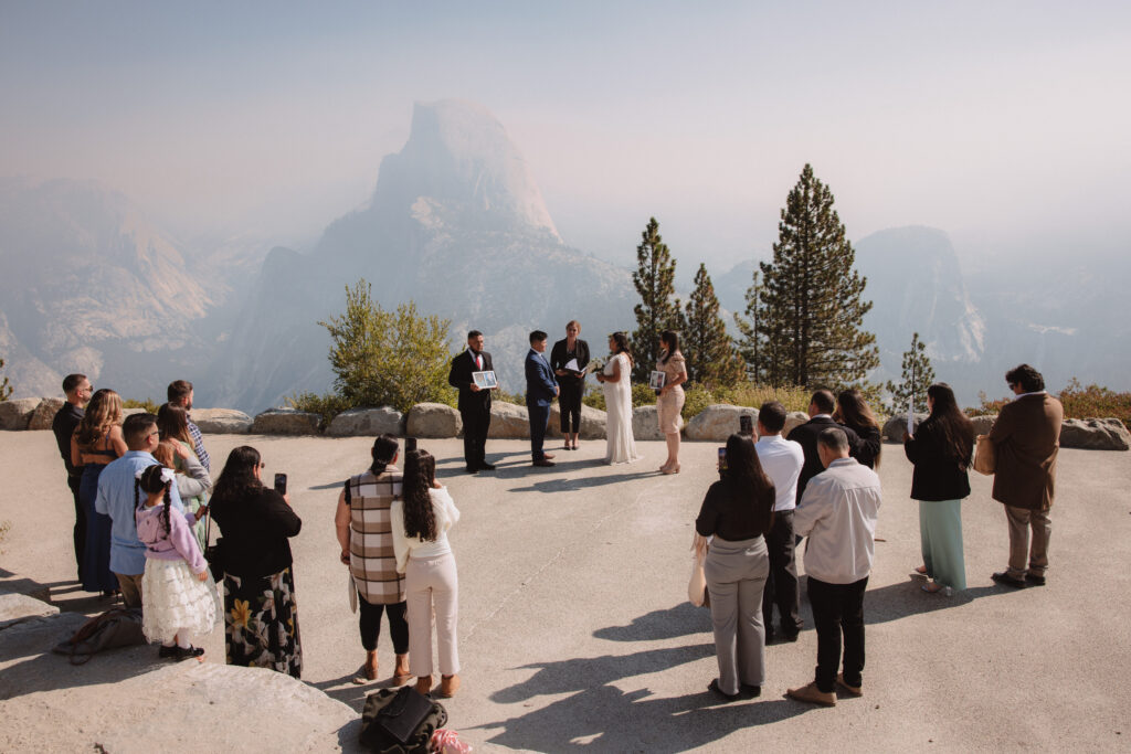 A Glacier Point Amphitheater wedding 