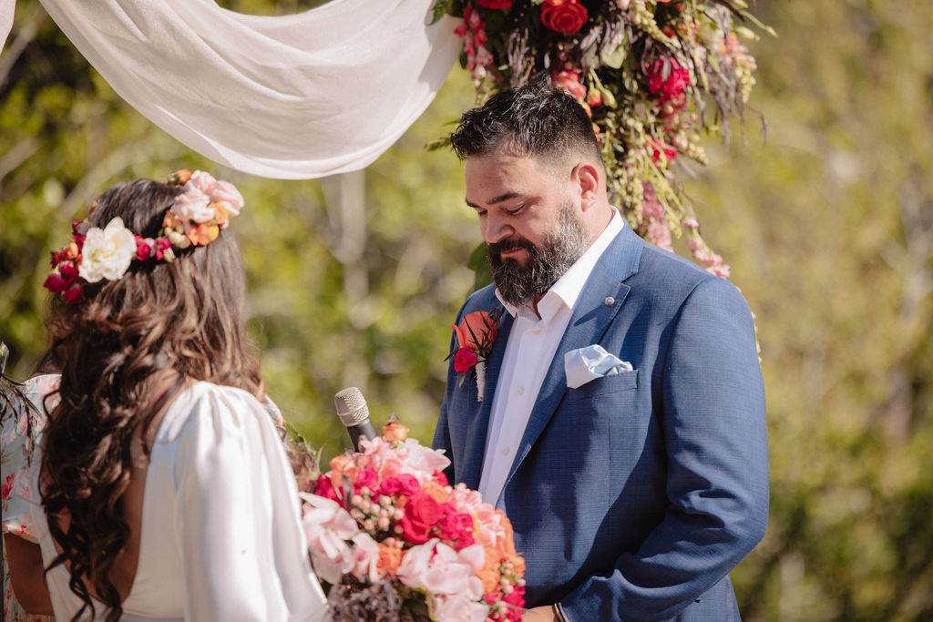 an outdoor wedding at a ranch in california