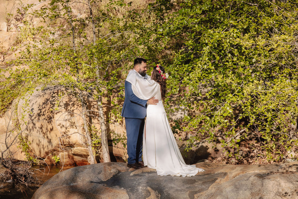 an outdoor wedding at a ranch in california
