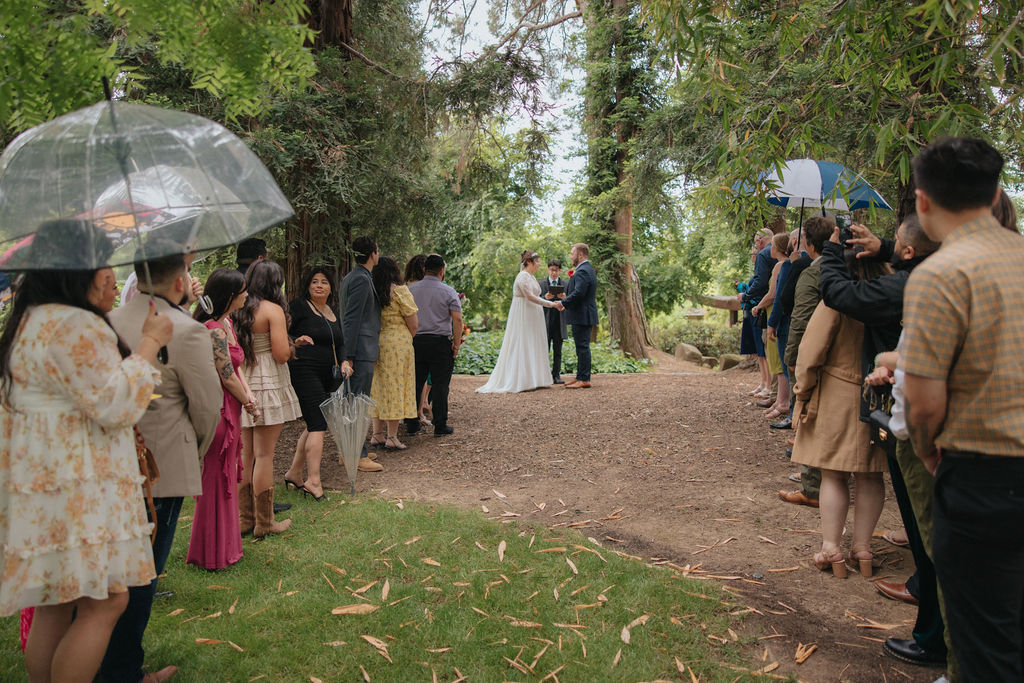 an intimate rainy day elopement photoshoot