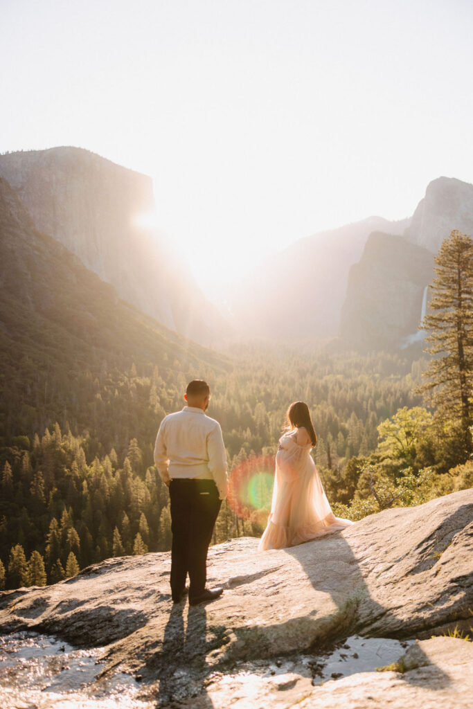 couple posing for a session outdoors