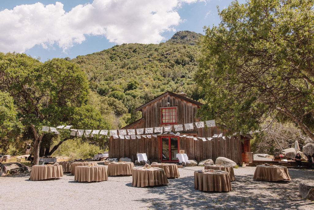 an outdoor wedding at a ranch in california
