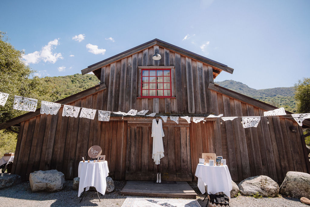 an outdoor wedding at a ranch in california
