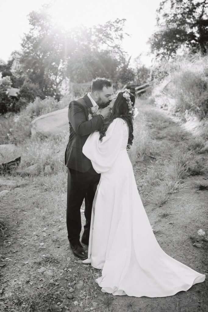 an outdoor wedding at a ranch in california
