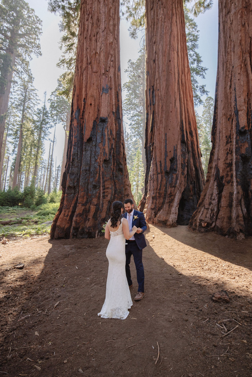 Couple having a first look in sequoia national park 
Top 5 reasons to elope in sequoia national park